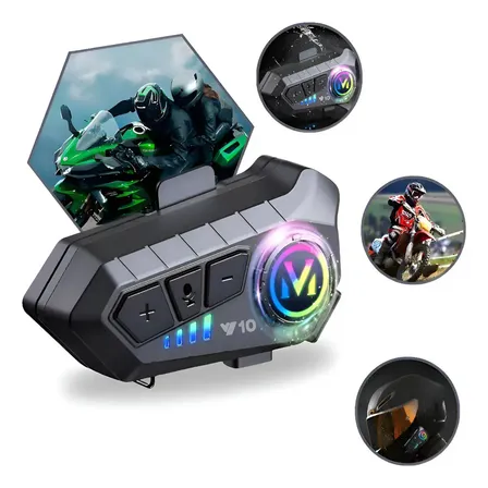 Fone De Ouvido Para Capacete Bluetooth Headset Sem Fio Moto