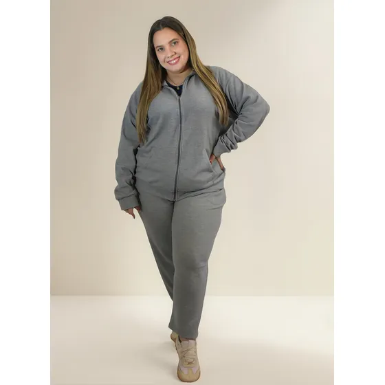 Conjunto Talle Grande Babucha + Campera De Mujer