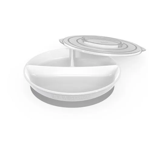 Plato Dividido  6+m Blanco