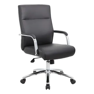 Boss Office Products Silla De Conferencia Ejecutiva Moderna Black