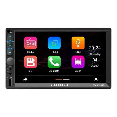Radio Auto 2 Din Mirrorlink Touch De 7'' Aiwa / W880bt