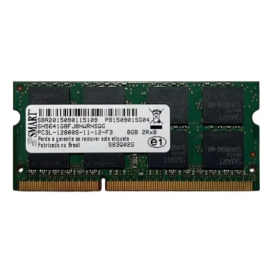 Memoria Smart Ddr3 8gb Notebook Pc3l-12800s 2rx8 1.35v