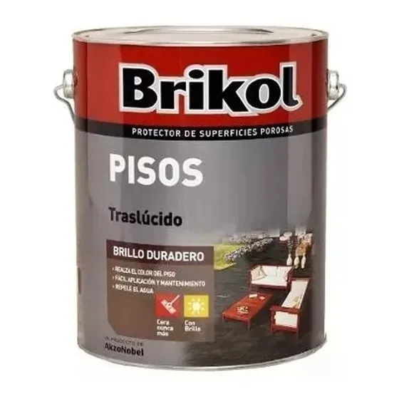 Brikol Pisos Traslucido 1 Litro Colores - Pintu Zero R.mejia