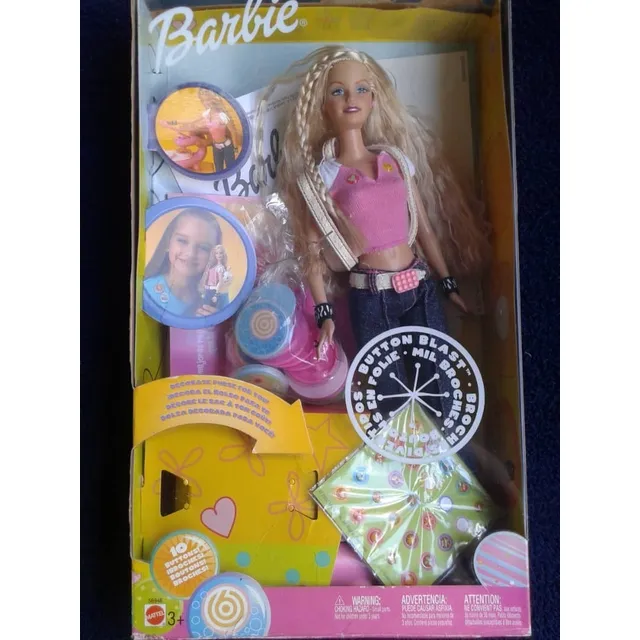 Barbie Mil Broches Como Nueva En Su Caja 
