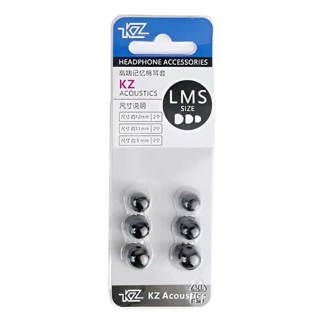 Kz Set De Almohadillas Negras De Espuma Biscoelastica S M L 