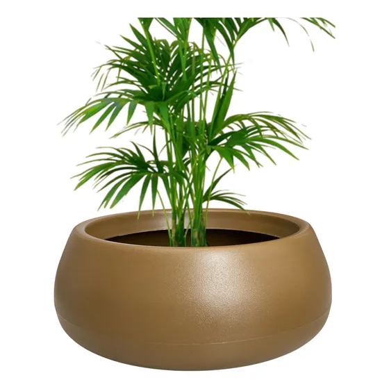 Maceta De Plastico Rotomoldeada Grande Volterra (25x70) 70l Marrón Siena Giadiniera 70 L