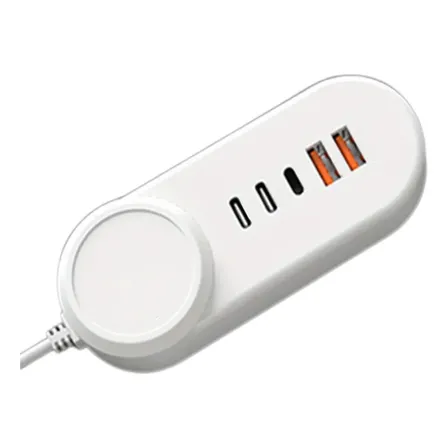 Cargador Multipuerto Usb 25w 2 Usb C 2 Usb A Blanco