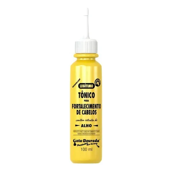 Tônico para Fortalecimento de Cabelos Gota Dourada com Extrato de Alho 100ml