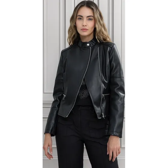 Chaqueta Mujer Pu Negro  Seven Poliuretano 28080645-10