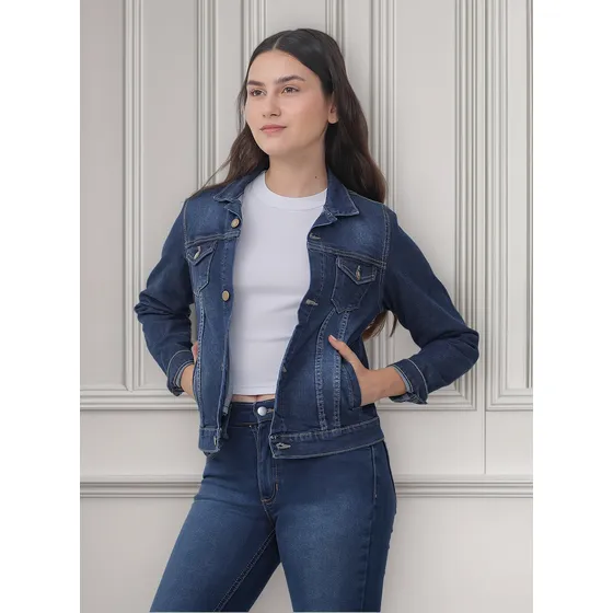 Campera De Jean Clásica Alpha Y Omega Jeans