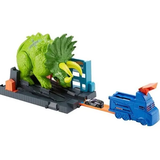 Hot Wheels Ataque De Triceratops Dinosaurio.