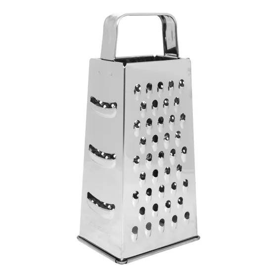 Rallador Piramidal De Acero Inoxidable Queso Verduras Color Plateado