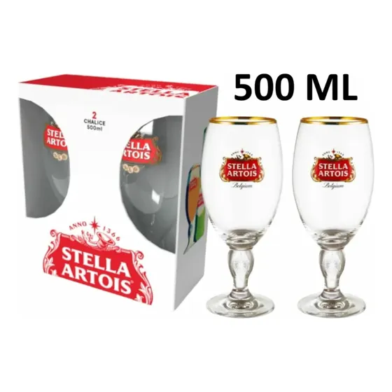Pack 2 Copas Stella Artois Modelo Clasico Cerveza