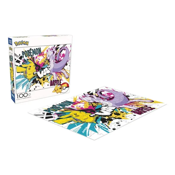 Pokemon Rompecabeza 100 Piezas Pikachu Vs Mewtwo