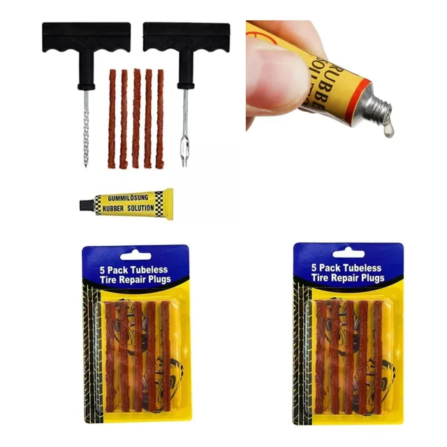 Kit Repara Pinchazo Completo + 10 Tarugos +1 Súper Pegamento