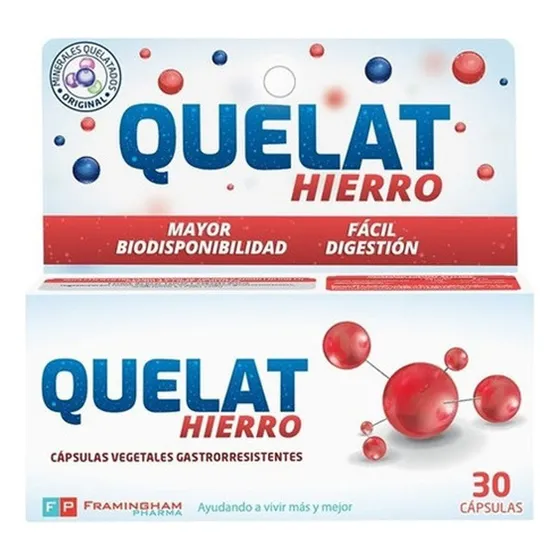 Quelat Hierro Cáps. Gastrorresistentes X 30 Sabor Neutro