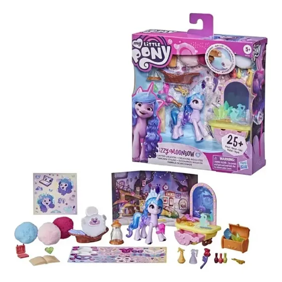 Figura My Little Pony Escenarios Mágicos Izzy Moonbow 25 Pcs