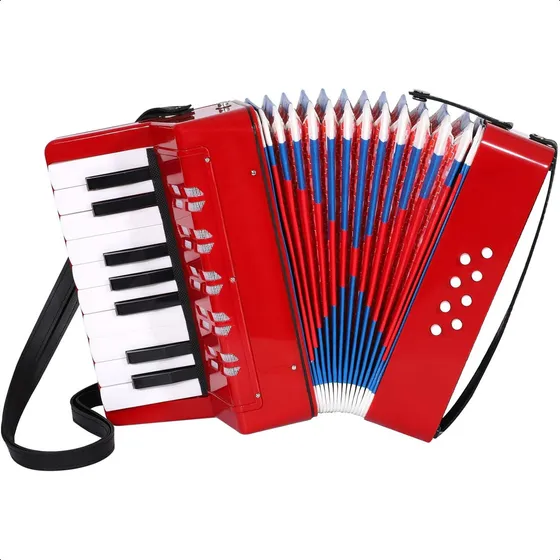 Acordeon A Piano 17 Teclas 8 Bajos Estudio Niños Correa