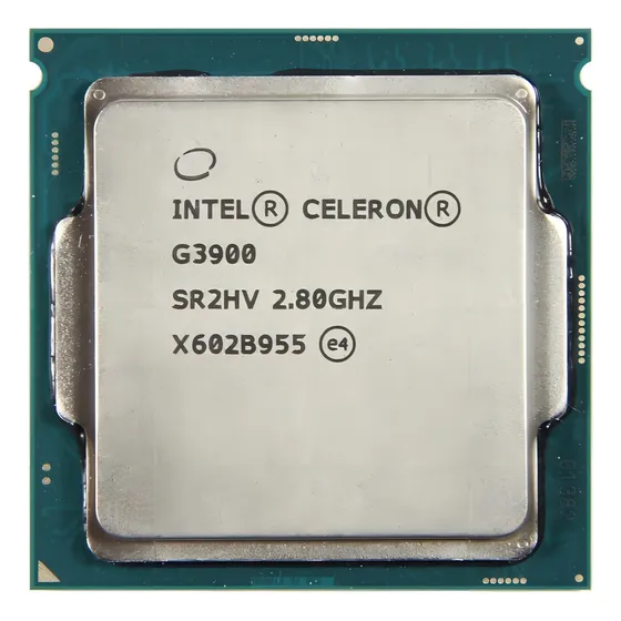 Processador gamer Intel Celeron G3900 CM8066201928610 de 2 núcleos e 2.8GHz de frequência com gráfica integrada