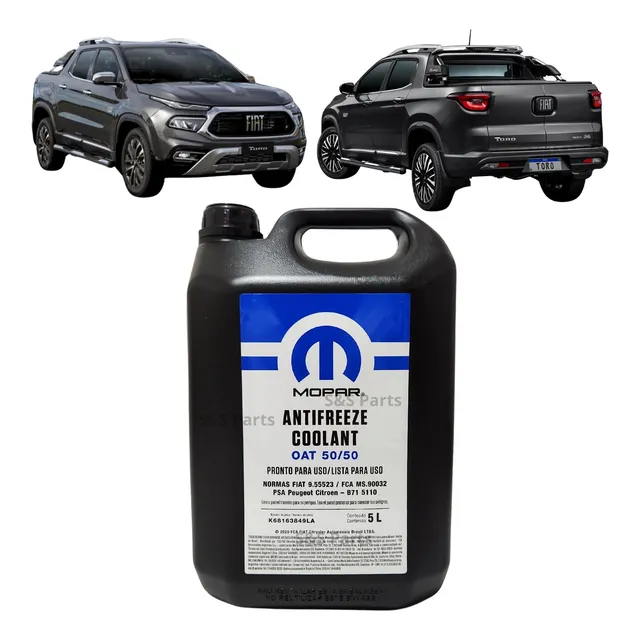 5l Aditivo Radiador Antifreeze Mopar Fiat Toro 1.8 Flex