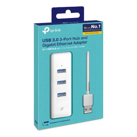 Adaptador De Red Puerto Lan + Hub 3.0 Usb Gigabit Tp-link