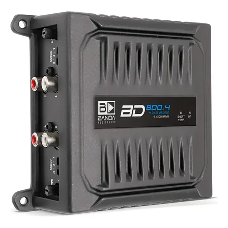Módulo Banda BD800w Amplificador 800.4 4 Canais 2 Ohms Cor Preto