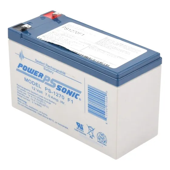 Power Sonic Recargable para UPS PS-1270 F1 De Respaldo 12 7Ah