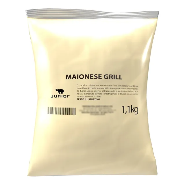 Maionese Grill Junior Defumada Pouch 1,1k Molho Lanches