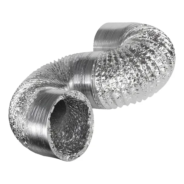 Ducto Flexible Aluminio Sin Aislar De 4 Pulgadas X  5 Metros