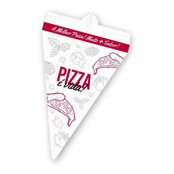 Embalagem Descartável Para Fatia De Pizza (500un).