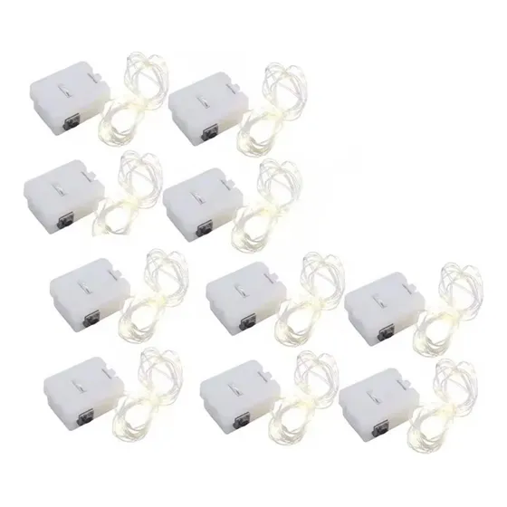 Pack 10 Luces Hada Con Pilas 20 Led, 2 Metros, Decoracion