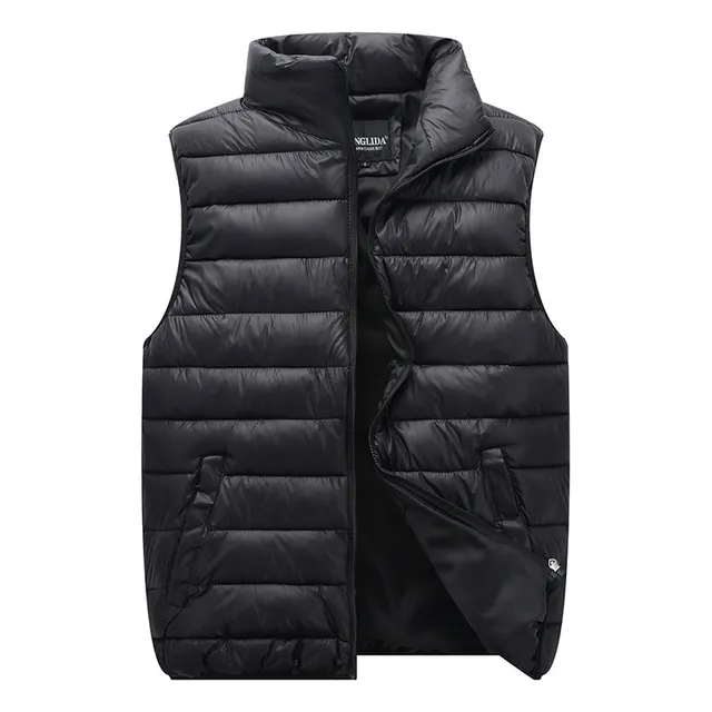 L Chaleco De Plumon Algodón De Cuello Alto Ultraligera Hombre