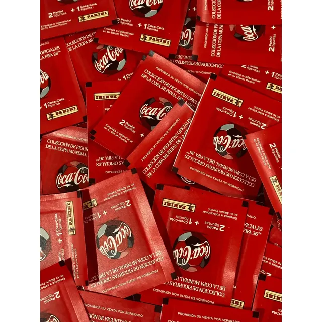20 Paquetes Figuritas Cocacola Mundial 2026