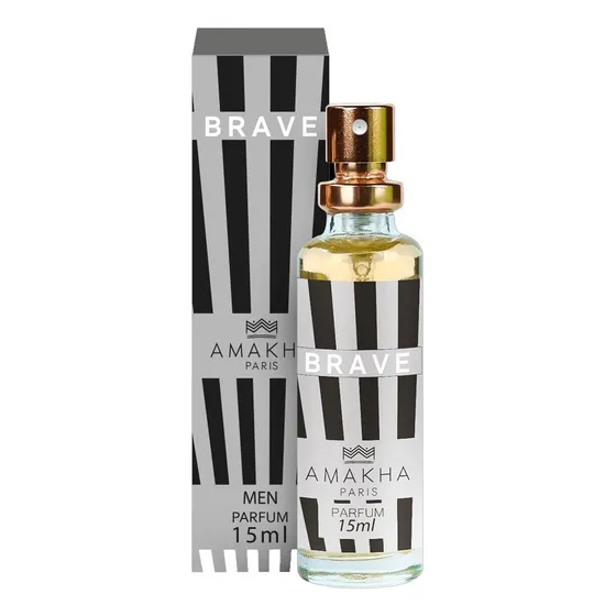 Perfume Brave Amakha Paris para hombre, 15 ml, para bolsa de bolsillo