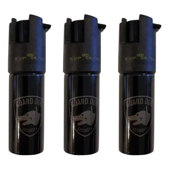 3pack Gas Pimienta Guarddog Preciso Alcance 4.8m De Bolsillo
