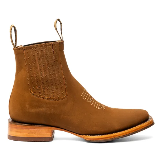 Botin Charro 100% Piel Bulldog Vaquero Suela Doble Vida Welt