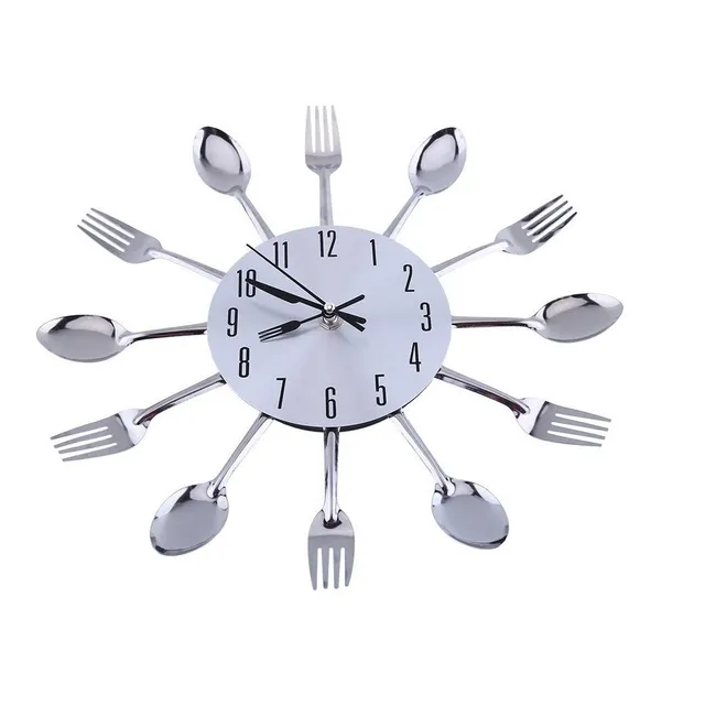 Ejoyous Reloj Pared Cocina 12.4  3d Moderno Creativo Cuchara