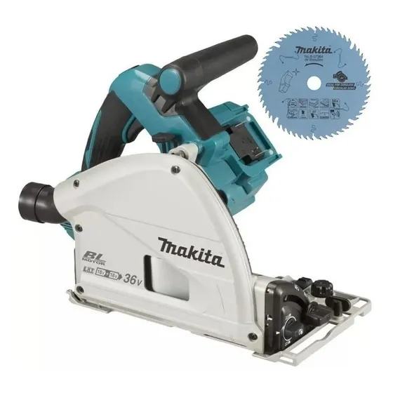 Serra circular elétrica sem fio Makita DSP600Z 165mm azul-turquesa 36V