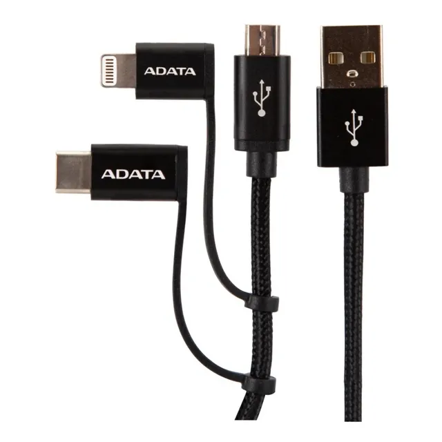 Cable Adata Micro Usb 3 En 1 Black