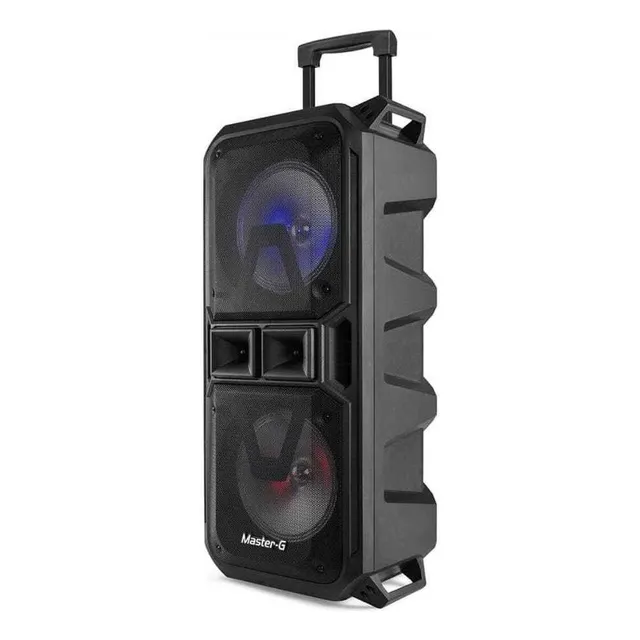Parlante MasterG Mgcobra portátil con bluetooth negra
