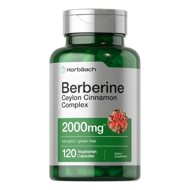 Berberina Con Canela De Ceilán 2000 Mg Horbäach-120 Capsulas