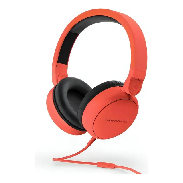 Auriculares Energy Sistem Style 1 Mic Integrado Rojos Color Rojo