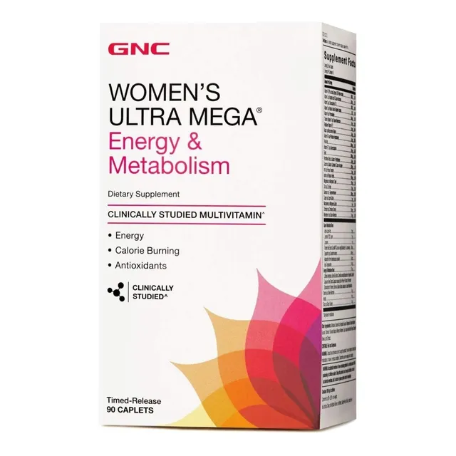 Gnc Ultra Mega Energy & Metabolism 180 Comprimidos Vegano