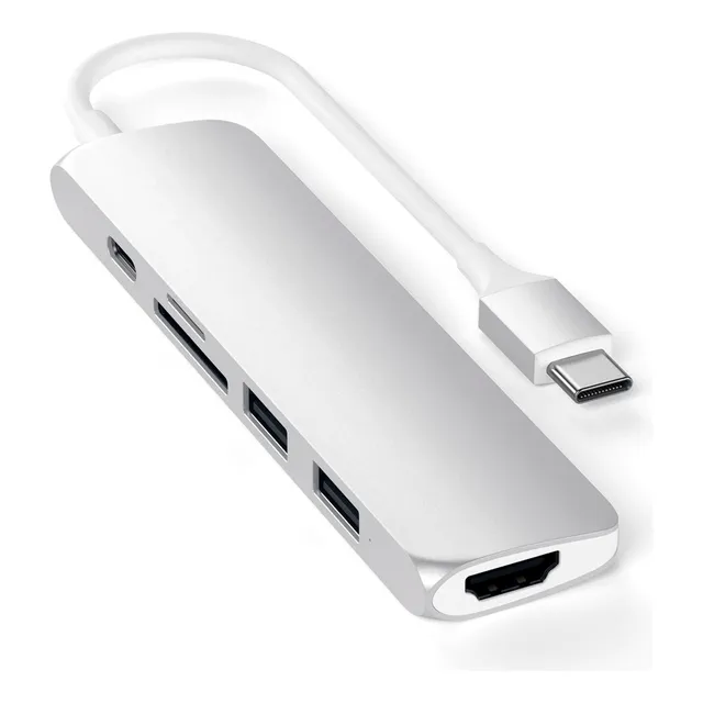 Hub Adaptador Multipuertos Usb C Satechi P/ Macbook Notebook