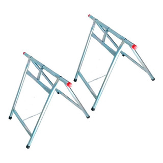 Kit 2 Cavaletes Ferro Dobrável Construção Reforçado 80x80cm Kit 2 Cavaletes Ferro Dobrável Construção Reforçado 80x80cm