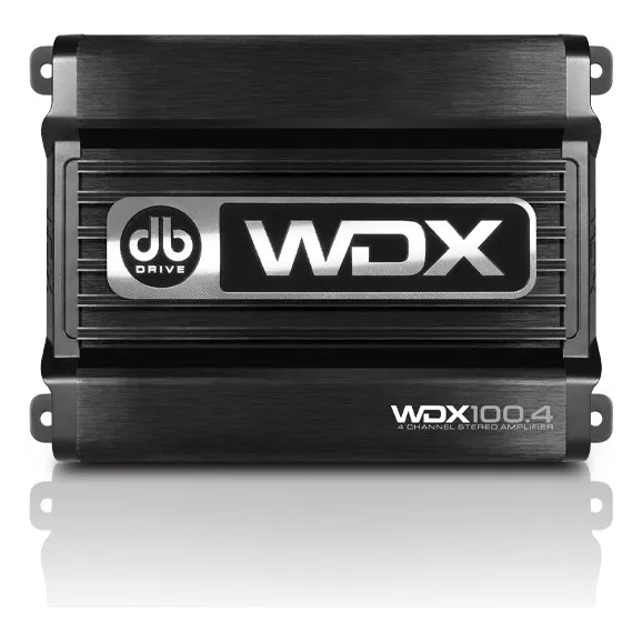 Amplificador Mini 4 Canales Db Drive Wdx100.4 600w Clase D Color Negro