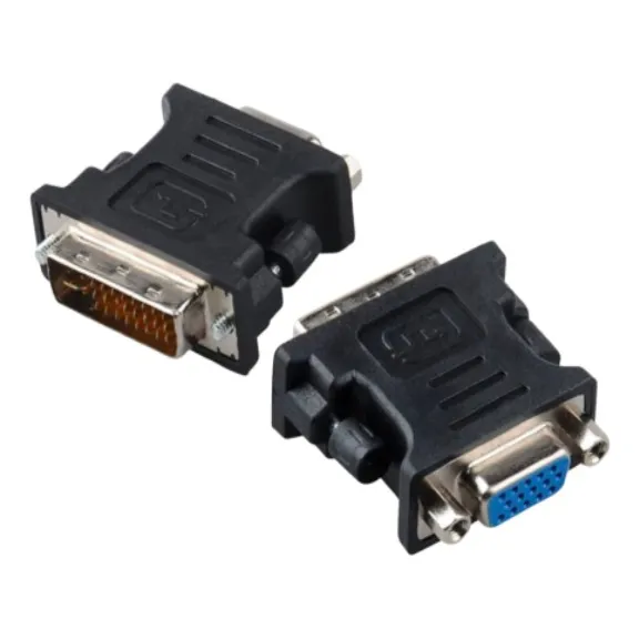 Adaptador De Video De Dvi 24+5 Macho A Vga Hembra Analogico