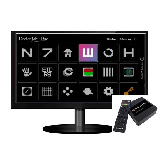 Projetor Acuidade Visual Digital Com Monitor 21,5 Polegadas