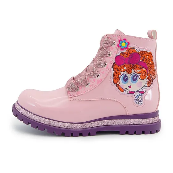 Botin Tendencia Niña Distroller Chamoy Charol Rosa 15-21