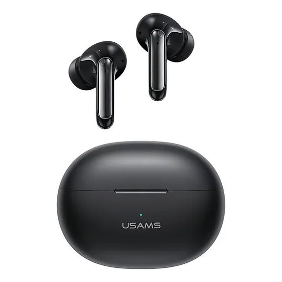 Audífonos Bluetooth In-ear Usams Xd19 Enc Touch Dual Mic Color Negro